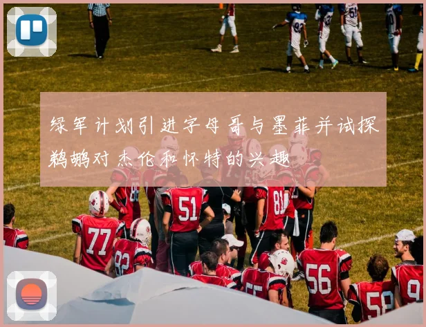 绿军计划引进字母哥与墨菲并试探鹈鹕对杰伦和怀特的兴趣